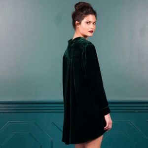 Katharine Kidd Bateau Neckline Emerald Green Top